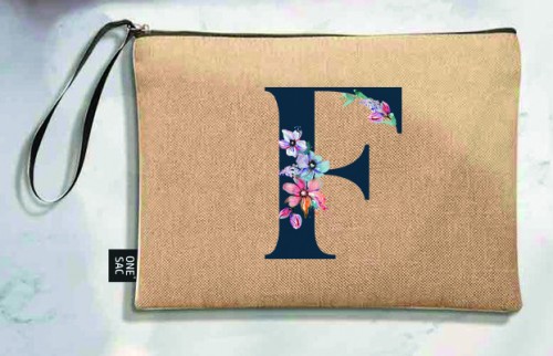 Bolso de mano letra f - regalos de boda